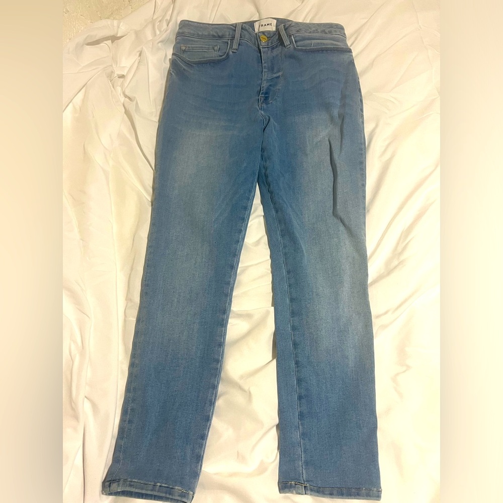 FRAME LE ONE SKINNY mid rise jeans - Picture 6 of 9